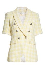 Veronica Beard Jenny Short Sleeve Tweed Dickey Jacket at Nordstrom