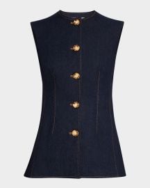 Veronica Beard Jessup Denim Vest at Neiman Marcus