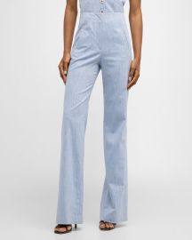 Veronica Beard Jude High-Rise Tailored Pants at Neiman Marcus