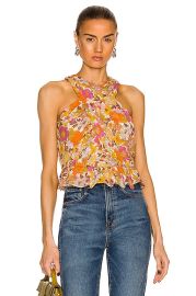 Veronica Beard Kailani Top in Stone Multi  FWRD at Forward