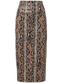 Veronica Beard Kaliyah python-print Midi Skirt - at Farfetch