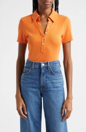 Veronica Beard Kearney Cotton Polo T Shirt at Nordstrom