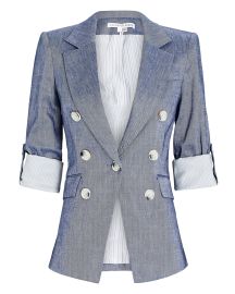 Veronica Beard Kelson Chambray Dickey Blazer at Intermix