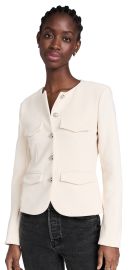 Veronica Beard Kensington Knit Jacket Ivory XL at Shopbop