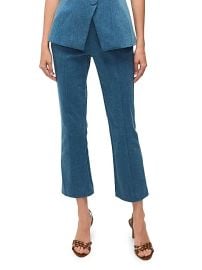 Veronica Beard Kimra Woven Cotton Trousers at Saks Fifth Avenue