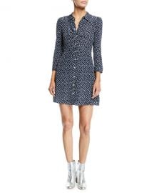 Veronica Beard Kingsley Floral Snap-Front Shirtdress at Neiman Marcus