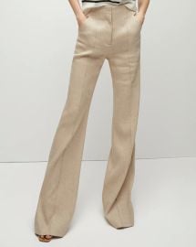 Veronica Beard Komi Flare Leg Linen Blend Pants at Veronica Beard