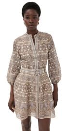 Veronica Beard Kumar Dress Stone Khaki Multi 4 at Shopbop