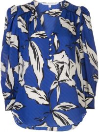 Veronica Beard Leaf Print Blouse - Farfetch at Farfetch