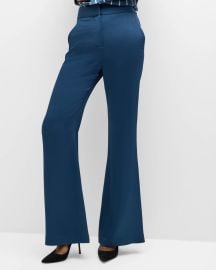 Veronica Beard Lebone Satin Pants at Neiman Marcus