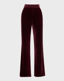 Veronica Beard Lebone Velvet Pants at Neiman Marcus