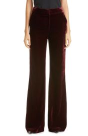 Veronica Beard Lebone Velvet Trousers at Nordstrom