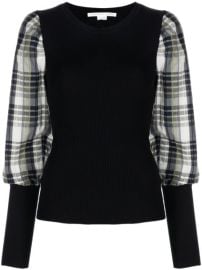 Veronica Beard Leila plaid-check Print Sleeve Jumper - at Farfetch