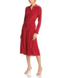 Veronica Beard Lex Dot Print Midi Dress Bloomingdales at Bloomingdales