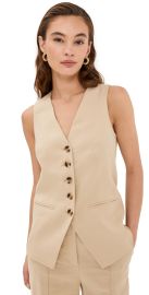 Veronica Beard Liff Vest Stone Khaki 0 at Shopbop