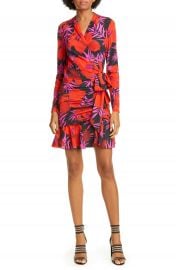 Veronica Beard Lorina Floral Long Sleeve Silk Stretch Minidress   Nordstrom at Nordstrom