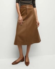 Veronica Beard Louise Faux Leather Skirt at Veronica Beard