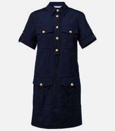 Veronica Beard Lucca Dress in Navy at Mytheresa