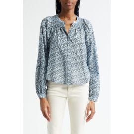 Veronica Beard Madge Floral Cotton Blend Button-Up Shirt at Nordstrom