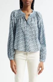 Veronica Beard Madge Floral Cotton Blend Button Up Shirt at Nordstrom Rack