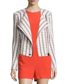 Veronica Beard Mara Striped Tweed Jacket at Neiman Marcus