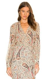 Veronica Beard Marion Top in Oat Multi at Revolve