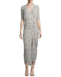 Veronica Beard Mariposa Wrap Silk Midi Dress   Neiman Marcus at Neiman Marcus