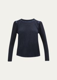 Veronica Beard Mason Long Sleeve Baseball Tee - at Bergdorf Goodman