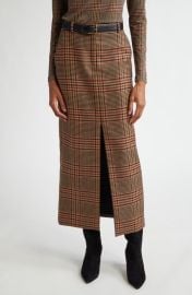 Veronica Beard Maxine Glen Plaid Wool Midi Skirt at Nordstrom