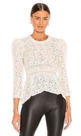 Veronica Beard Mayme Top in Ivory from Revolve com at Revolve