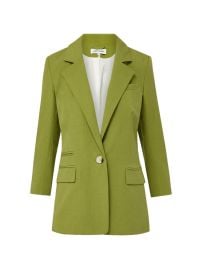 Veronica Beard McGowan single-breasted Blazer Green at Farfetch