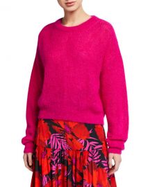 Veronica Beard Melinda Mohair Crewneck Sweater at Neiman Marcus