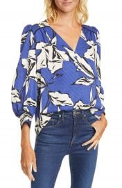 Veronica Beard Milan Floral Silk Blouse   Nordstrom at Nordstrom