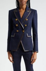 Veronica Beard Miller Denim Dickey Jacket in Midnight Wash at Nordstrom