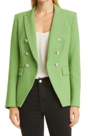 Veronica Beard Miller Dickey Blazer in Green Tea Size 0 at Nordstrom