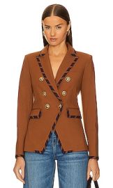 Veronica Beard Miller Dickey Jacket In Dark Ochre at Revolve