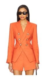 Veronica Beard Miller Dickey Jacket In Persimmon at Revolve