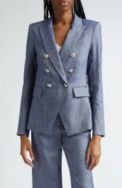 Veronica Beard Miller Dickey Jacket in Blue Melange at Nordstrom