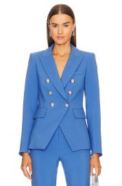 Veronica Beard Miller Dickey Jacket in Bluebell at Revolve