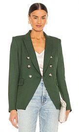 Veronica Beard Miller Dickey Jacket in Ivy from Revolve com at Revolve