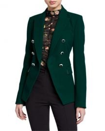 Veronica Beard Miller Dickey Jacket with Enamel Buttons at Neiman Marcus