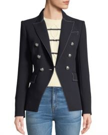 Veronica Beard Miller Double-Breasted Blazer Jacket at Neiman Marcus