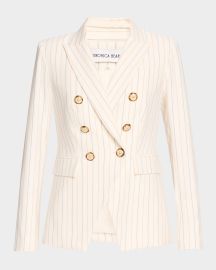 Veronica Beard Miller Pinstripe Dickey Jacket at Neiman Marcus