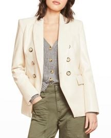 Veronica Beard Miller Vegan Leather Dickey Jacket at Neiman Marcus