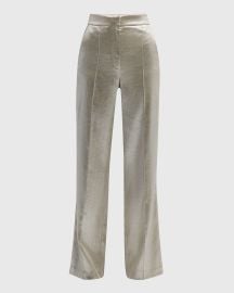 Veronica Beard Millicent Metallic Suiting Pants at Neiman Marcus