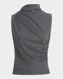 Veronica Beard Mylie Mock Neck Tank Top at Neiman Marcus