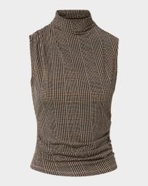 Veronica Beard Mylie Ruched Sleeveless Top at Neiman Marcus