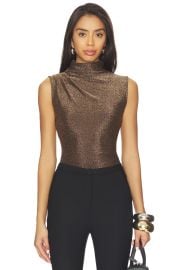 Veronica Beard Mylie Sleeveless Top In Gold at Revolve