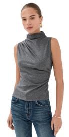 Veronica Beard Mylie Sleeveless Top Medium Heather Grey M at Shopbop