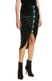 Veronica Beard Navita Velvet Skirt at Nordstrom